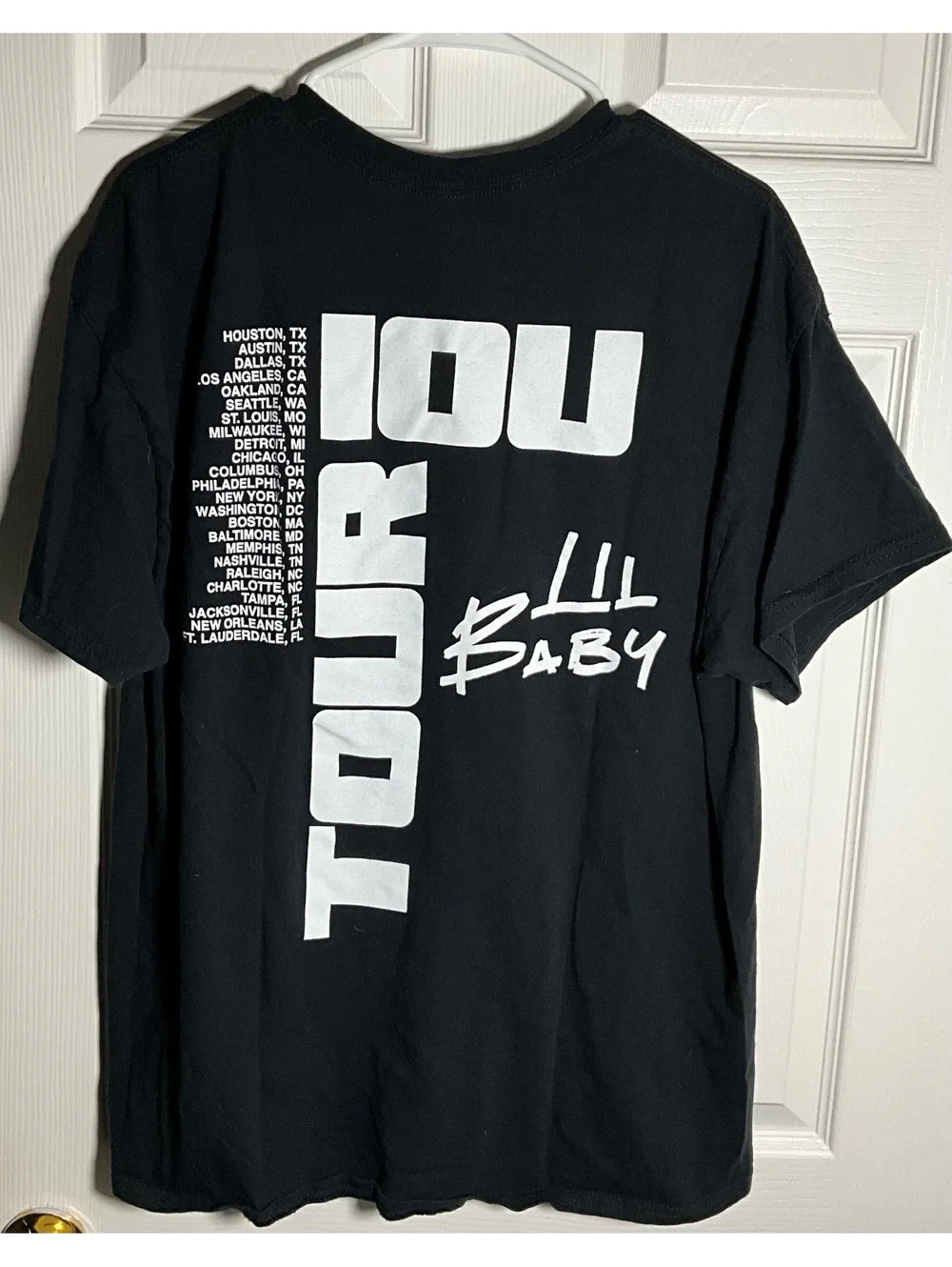 Lil Baby 2023 Tour Black Graphic T-Shirt XL